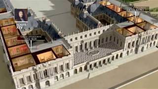 El Palacio de Versalles en 3D reconstitución historica  como ir desde Paris [upl. by Harimas]