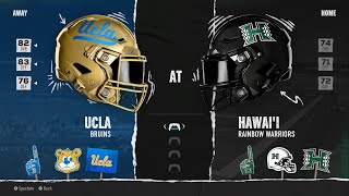 UCLA vs Hawaii Week 1 Simulation 2024 Season  College Football 25 [upl. by Airetak]