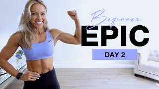 DAY 2 of Beginner EPIC  No Equipment Upper Body Workout [upl. by Rolph]