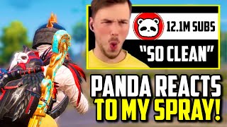 PANDA REACTED TO MY BEST CAR SPRAY  PUBG Mobile [upl. by Cariotta]