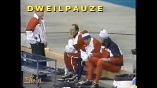 Winter Olympic Games Calgary 1988  5 km ice preparation [upl. by Renie575]