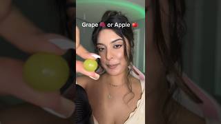 Grape 🍇 or Apple 🍎 asmr mukbang [upl. by Esiocnarf]