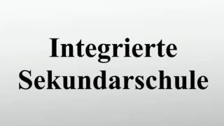 Integrierte Sekundarschule [upl. by Auop]