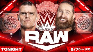 Gunther vs Sami Zayn  World Heavyweight Championship Match Raw Hype Package [upl. by Namialus856]