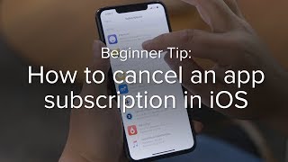 How to cancel an app subscription on your iPhone [upl. by Arammat599]