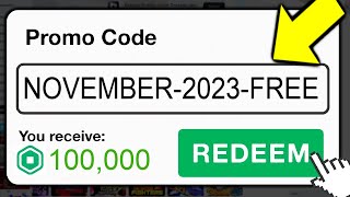 This SECRET Promo Code Gives FREE ROBUX Roblox November 2023 [upl. by Aushoj997]