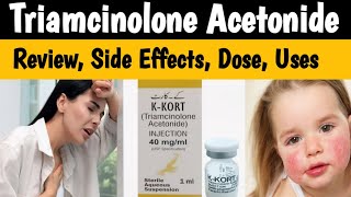 Kenacort Injection Uses and Side Effects  KKort Injection Uses in Urdu  Triamcinolone acetonide [upl. by Pearla]