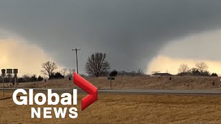 Iowa tornadoes leave at least 7 dead multiple injured and buildings damaged [upl. by Ennayt698]