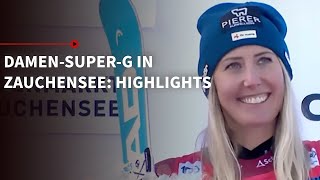 Hütter beendet Heimfluch Weltcup SuperG der Damen in Zauchensee Highlights [upl. by Paulette]