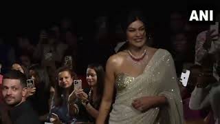 Actor Sushmita Sen walks the ramp at Lakme Fashion Week [upl. by Yelnet]