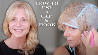 DIY AtHome Hair Highlights  Easy StepbyStep Tutorial Using a Highlighting Cap amp Hook [upl. by Jody]