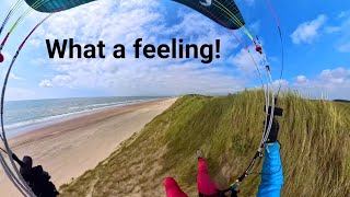 Parakiting coastal soaring  Wijk aan Zee [upl. by Ettesyl]