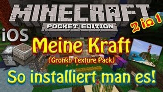 iOS Minecraft PE Meine Kraft Texture Pack So wird es installiert DOWNLOAD [upl. by Porty392]