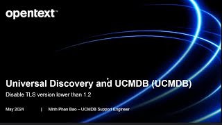 UCMDB Disable TLS version lower than 12 [upl. by Annoid338]