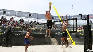 TOP 50 Poweful Beach Volleyball Spikes  2018 FIVB Beach Volleyball World Tour [upl. by Bocock181]