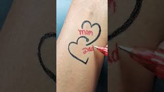 Papa tattoo design❤️ trending viral ytshorts satisfying shortvideo tattoo tatooart papa maa [upl. by Sesmar]