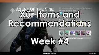 Destiny Xur Location and Exotic ArmorWeapon Recommendations for Week 4 October 35 [upl. by Yrotciv]