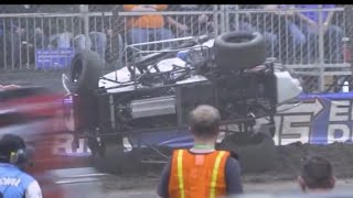 2024 Chili Bowl Kyle Larson Flip Thursday AMain [upl. by Vaas]