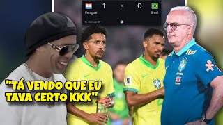 Paraguai 1 x 0 Brasil  ESSA SELEÇÃO BRASILEIRA DO DORIVAL É MUITO RUIM [upl. by Onitsoga]