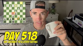 Day 518 Playing chess every day until I reach a 2000 rating [upl. by Nitsruk]