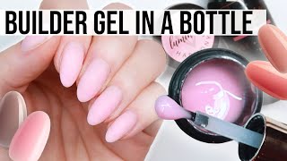 Builder Gel For Beginners  How To Use A Builder In A Bottle 💗 [upl. by Arrio313]