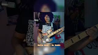 Hella Good  No Doubt  Bass cover basscover femalebassist nodoubt [upl. by Nikral]