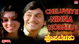 Cheluveye Ninna Nodalu  Lyrical  Hosa Belaku  Dr Rajkumar Saritha Kannada Old Song [upl. by Sucramej]