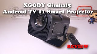 XGODY Gimbal5 Android 11 TV Smart Projector REVIEW [upl. by Holbrook]