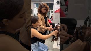 Hair Perming  Semi permanent Curls  Hair Academy  Hair Training course shorts [upl. by Celin]