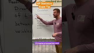 AP Statistics Exam Tip  CORRELATION apstats apstatistics apexams apexamprep [upl. by Yecak]