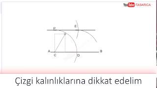 1 Pergel Yardımıyla Paralel Doğru Çizme►Teknik Resim [upl. by Vesta]