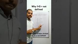 Why 1÷0not defined  any number divided by zero is not defined viralvideo maths mathstricks [upl. by Odrareg]