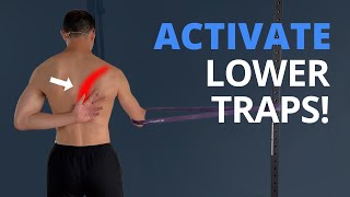 SHOULDER PAIN Infraspinatus amp Lower Trapezius Activation Exercise [upl. by Ravaj]