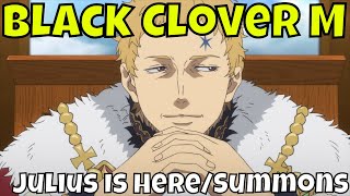 Black Clover M  Julius Is HereXmas EventSummons Miracle [upl. by Luzader]