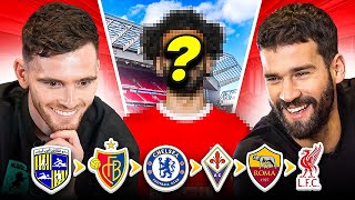 GUESS THE PLAYER WITH ROBERTSON ALISSON AND VAN DE SANDEN [upl. by Eizeerb]