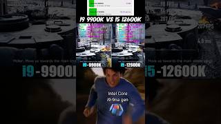 i9 9900k vs i5 12600k cpu intel pc pcgaming gamingpc fyp [upl. by Cherey]