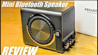 REVIEW Abramtek M8 Retro Best Mini Bluetooth Speaker Bass Boosted HiFi Speaker [upl. by Urbannai]