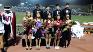 Glendale High School 2012 Homecoming King and Queen announcement [upl. by Goat]