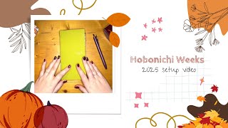 Hobonichi weeks 2025 setup video [upl. by Euphemia]