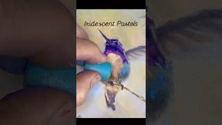 How to create iridescence in a painting💜 pastelpainting [upl. by Sparkie263]