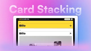 Create Card Stacking Section Interaction  Jabir Ahamed  Scroll Animation  Framer [upl. by Ayetal428]