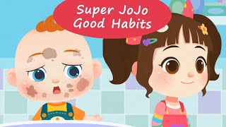 Super JoJo Good Habits  Lets Develop Hygiene Diet and Sleep Habits with JoJo  BabyBus Games [upl. by Adnowal]