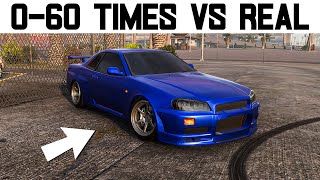 Real Life 060 Comparison 100kph  Carx Drift Racing Online [upl. by Ijan]