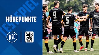 Testspielhöhepunkte KSC  TSV 1860 München [upl. by Leonard]