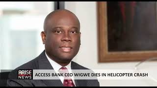 ACCESS BANK CEO WIGWE DIES IN HELICOPTER CRASH [upl. by Nekal]