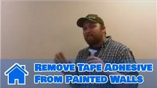 All About Walls  How to Remove Tape Adhesive From Painted Walls [upl. by Bernita]