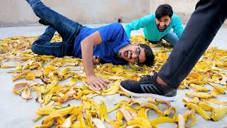 Is It Possible to Walk on Banana Peels क्या केले के छिलके पर चला जा सकता है DO NOT TRY [upl. by Awad991]