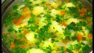 Галушки рецепт Суп с галушками Куриный суп с клецками [upl. by Anahs]