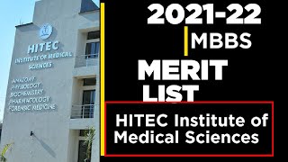 HITEC IMS MBBS Merit list 2021Closing merit Absolute Learners meritlist [upl. by Paschasia]