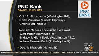 PNC Bank Closing Dozens Of Branches [upl. by Nawk]